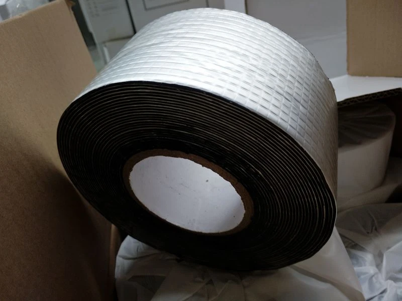 Aluminiumfolietape met butylrubber achterkant